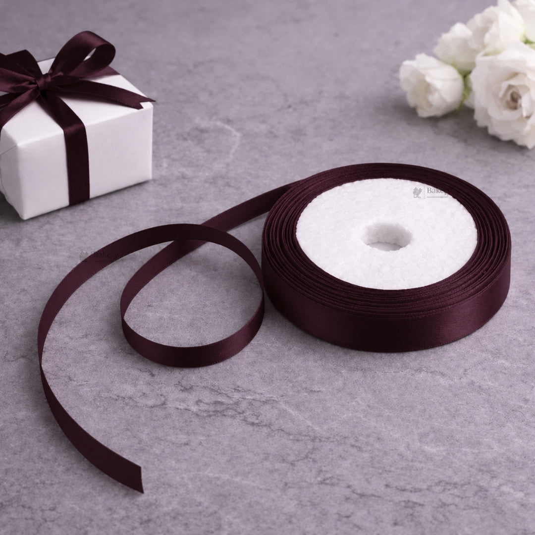 1/2 Inch Satin Ribbon Roll | Premium Decorative Gift Wrapping Ribbon for Packaging, Hampers & Crafts | 8 Meter Length Per Roll | Pack of 10