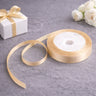 1/2 Inch Satin Ribbon Roll | Premium Decorative Gift Wrapping Ribbon for Packaging, Hampers & Crafts | 7.5 Meter Length Per Roll | Pack of 10