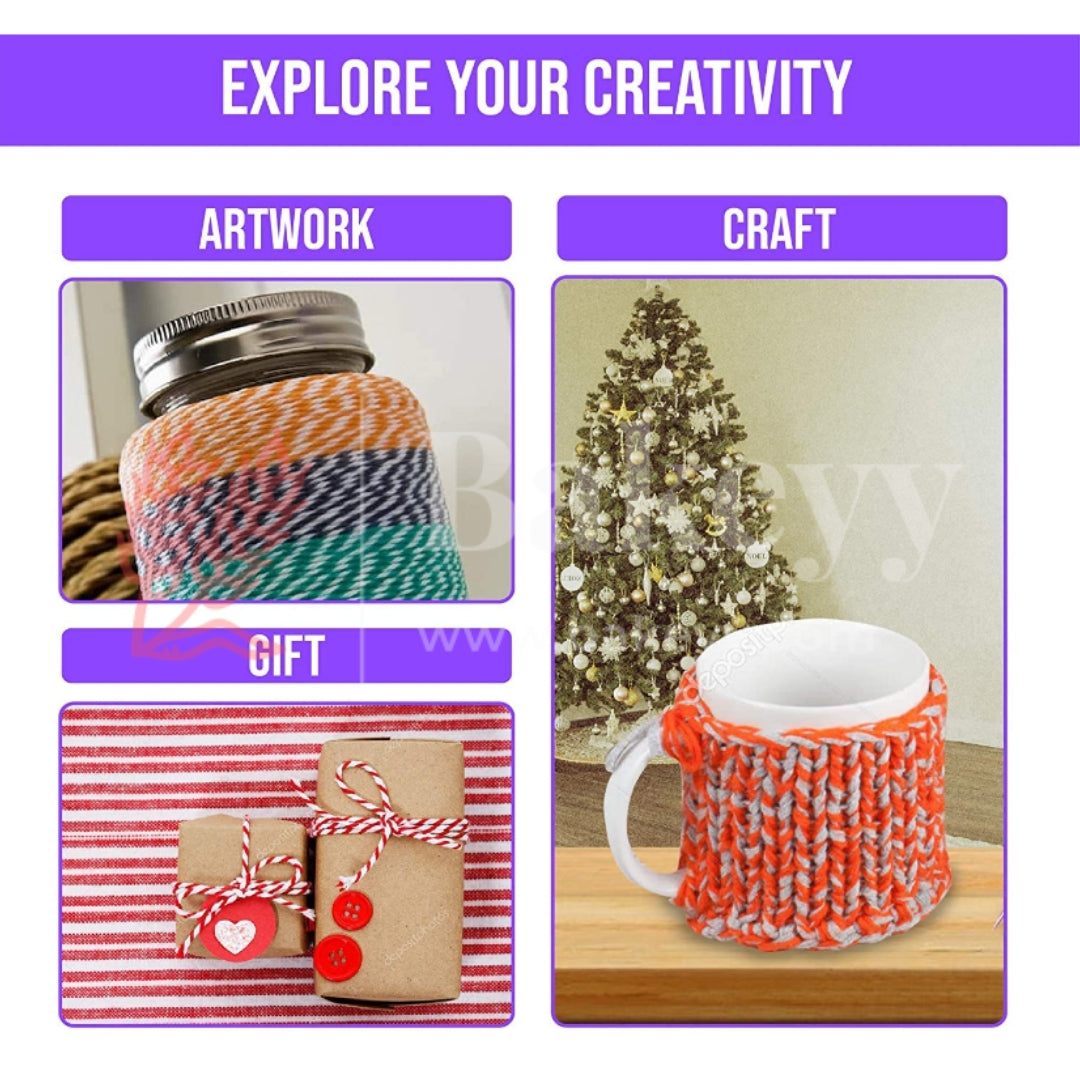 6 in 1 Gift Wrap Rope| Wrapping Twine Rope for Crafts and Gifts| 1 Piece