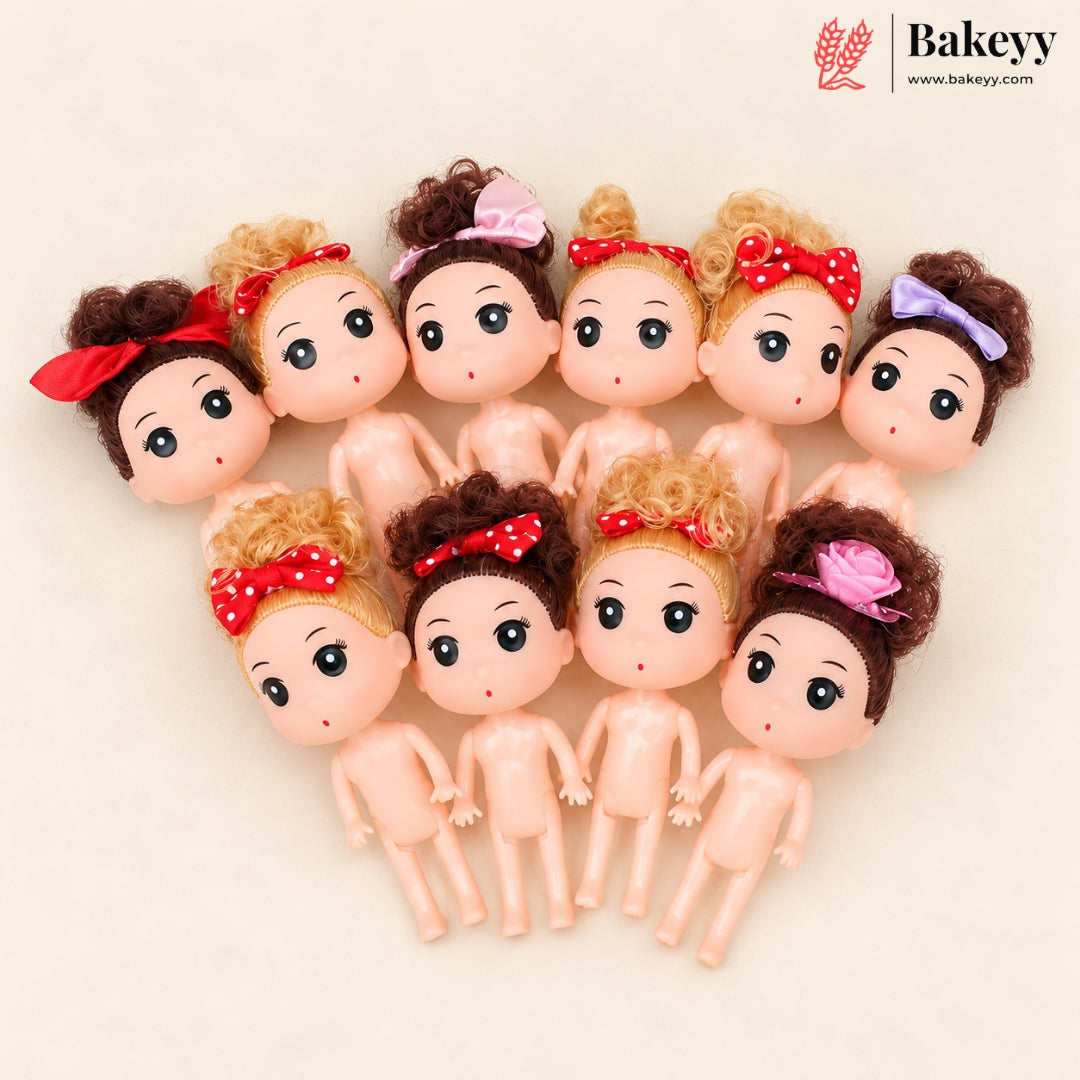 5 Inch Mini Doll Topper Set for Princess Cakes | Ideal for Cakes, Cupcakes & DIY Decorations | Pack of 10