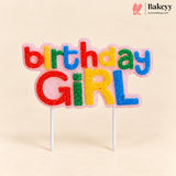 Happy Birthday Girl | For Birthday Cake Decoration | 1 Piece