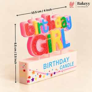 Happy Birthday Girl | For Birthday Cake Decoration | 1 Piece