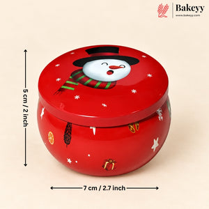 Empty Christmas Candle Tin Box | Random Prints per Pack | Pack of 12