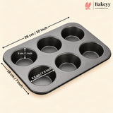 6 & 12 Slot Tray Cup Muffin Pan Tins Mould | Baking Cupcake | Non-Stick Mould | Reusable Tray Pan Mould |