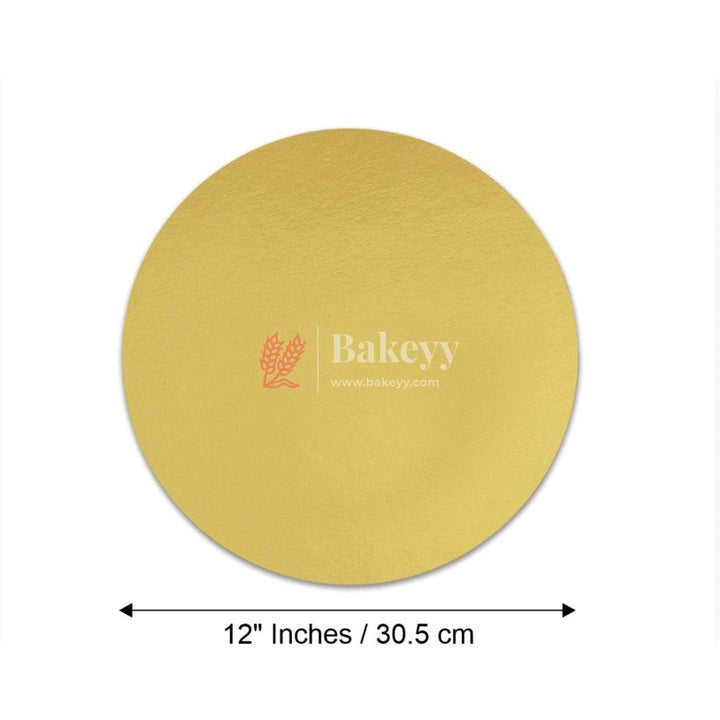 Round Gold Cake Base | Cake Board - Bakeyy.com