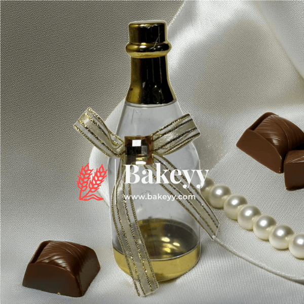 Champage Bottle Candy Box | Pack Of 12 | Chocolate Box | - Bakeyy.com - India - Champage Bottle Candy Box | Pack Of 12 | Chocolate Box | - Gold