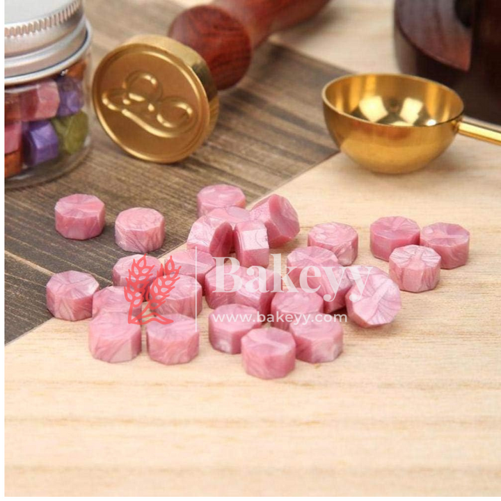 Wax Seal Beads, 100g Wax Sealing Beads for Letter Sealing | Envelopes and Invitations - Bakeyy.com - India - Wax Seal Beads, 100g Wax Sealing Beads for Letter Sealing | Envelopes and Invitations - Baby Pink