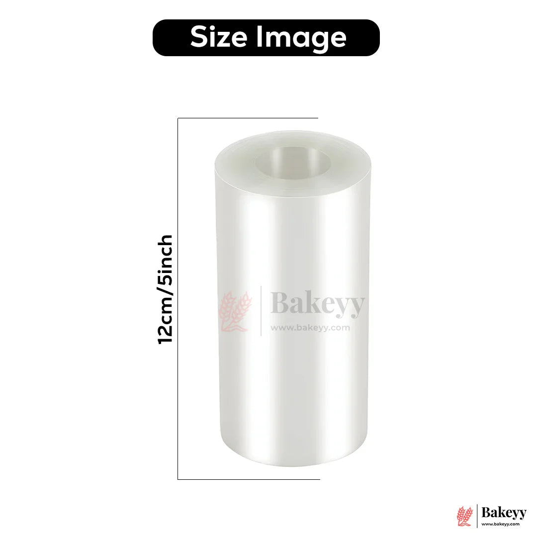 Transparent Cake Collars Roll – 12cm  Acetate Film for Cake Decoration & Dessert Layering| 10 Meter Roll