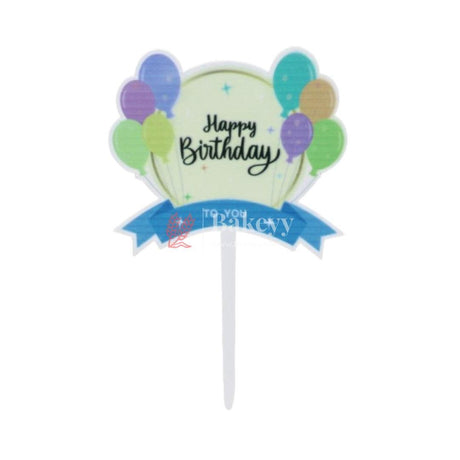 Balloon Happy Birthday Cake Topper - Bakeyy.com - India - Balloon Happy Birthday Cake Topper - Default Title