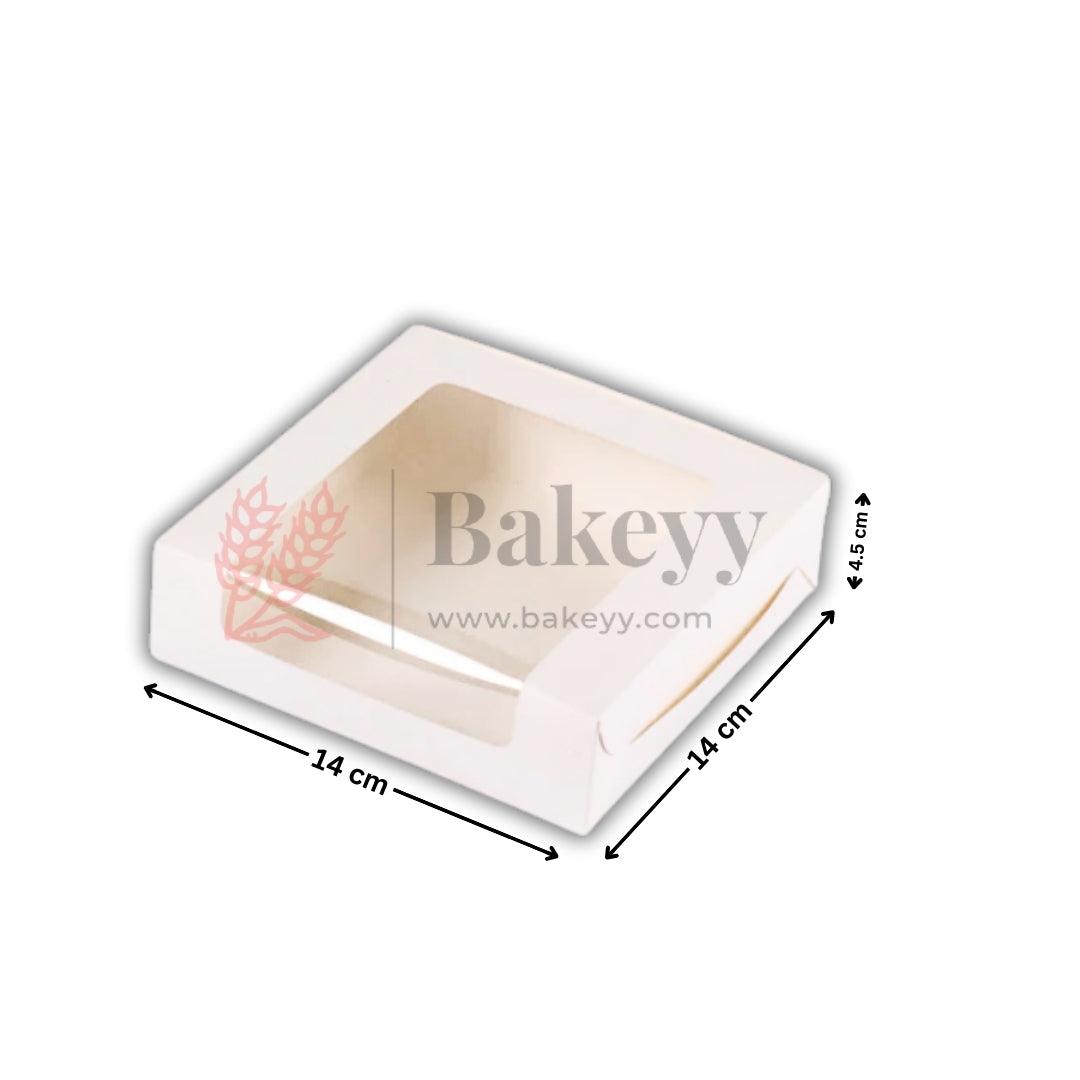 Kraft & White Brownie Box | Cookie Packaging Box- Pack of 10