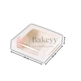 Kraft & White Brownie Box | Cookie Packaging Box- Pack of 10