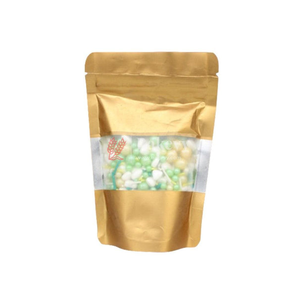 White, Green & Yellow Color Mixed Design Sprinklers | 100g - Bakeyy.com