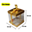 PVC Transparent Gift Box with Gold Ribbon || Pack of 10 || Elegant Packaging Solution for Special Occasions || - Bakeyy.com - India - PVC Transparent Gift Box with Gold Ribbon || Pack of 10 || Elegant Packaging Solution for Special Occasions || - Large