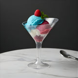 Clear Martini-Style Dessert Cup | Transparent Stem Dessert Glass | Party & Catering Serveware | Pack of 10