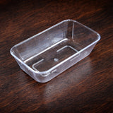 Clear Rectangular Dessert Cup | Transparent Plastic Dessert Tray | Mini Serveware for Parties | Pack of 24