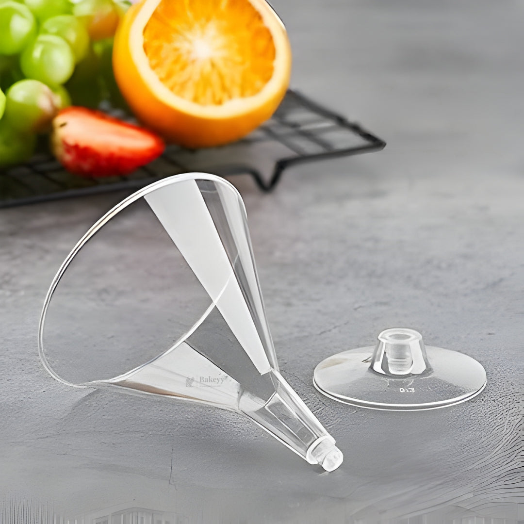 Clear Martini-Style Dessert Cup | Transparent Stem Dessert Glass | Party & Catering Serveware | Pack of 10