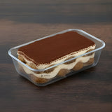 Clear Rectangular Dessert Cup | Transparent Plastic Dessert Tray | Mini Serveware for Parties | Pack of 24