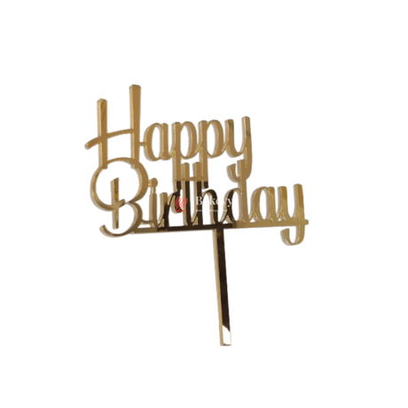 6" Happy Birthday Cake Toppers - Bakeyy.com - India - 6" Happy Birthday Cake Toppers - Default Title