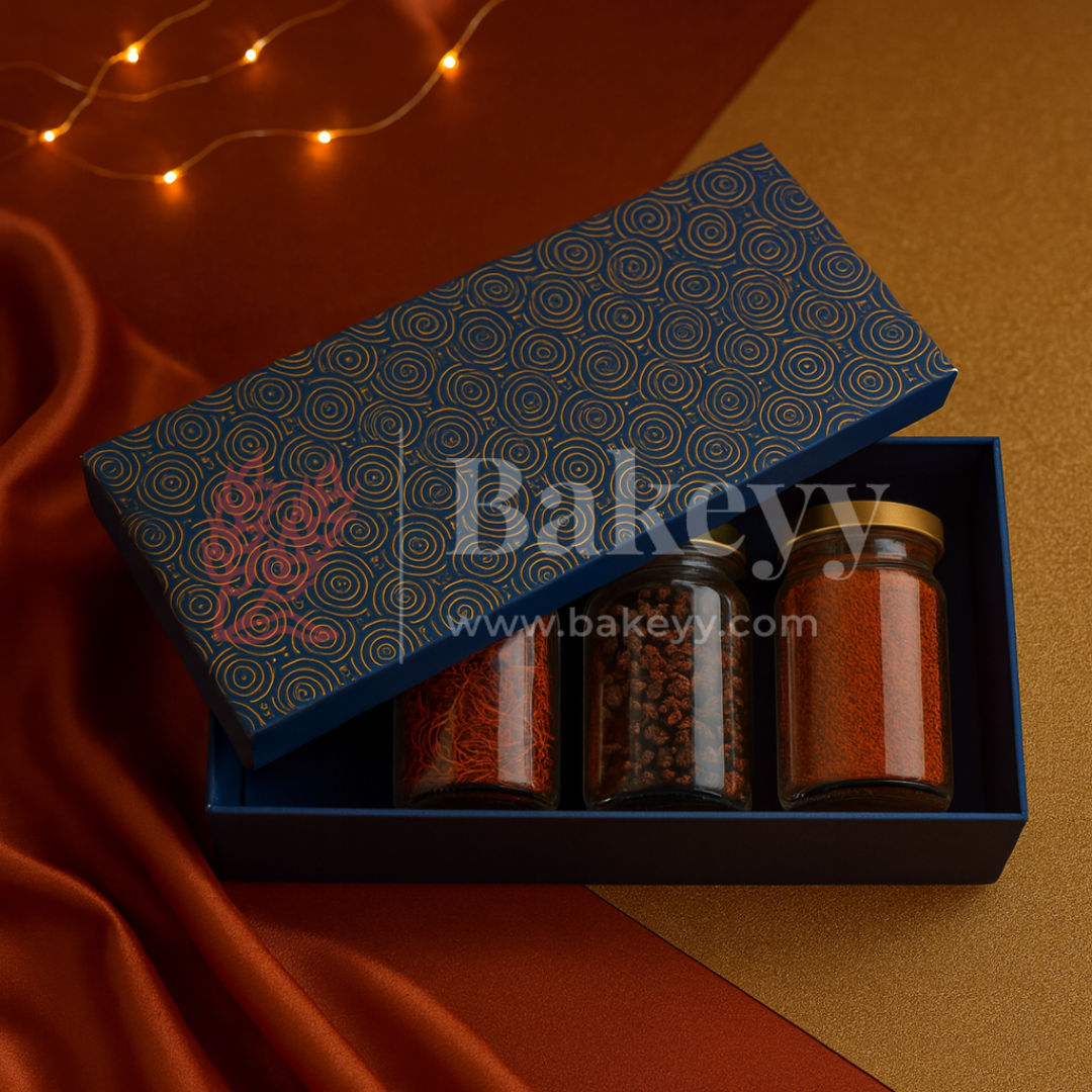 13x10x4 Inch | Rigid Rectangle Shaped Gift Box | Hamper Box | Royal blue | 1 Piece