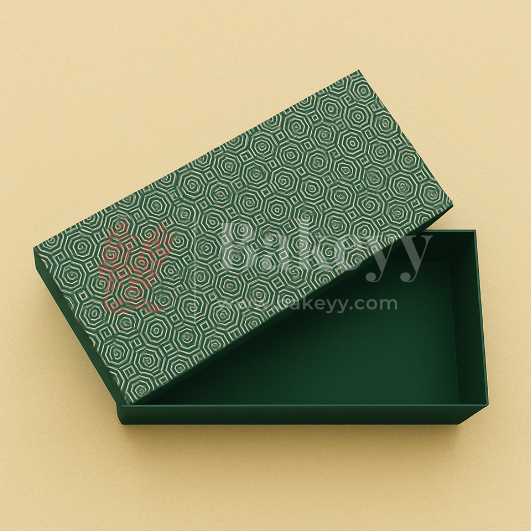 13x6x4 Inch | Rigid Rectangle Shaped Gift Box | Hamper Box | Dark Green | 1 Piece