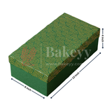 13x6x4 Inch | Rigid Rectangle Shaped Gift Box | Hamper Box | Dark Green | 1 Piece