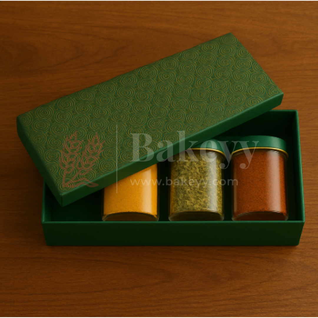 13x6x4 Inch | Rigid Rectangle Shaped Gift Box | Hamper Box | Dark Green | 1 Piece