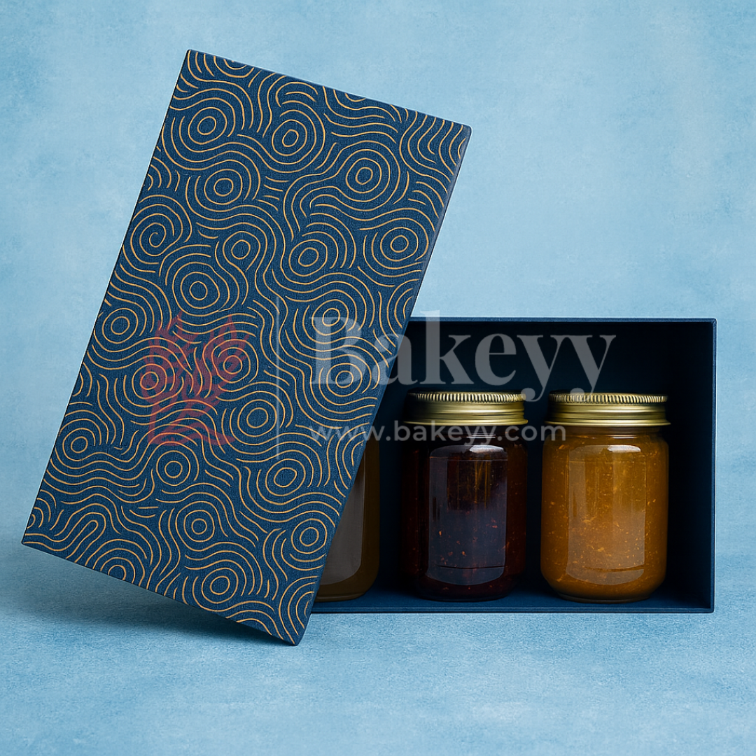 13x10x4 Inch | Rigid Rectangle Shaped Gift Box | Hamper Box | Royal blue | 1 Piece