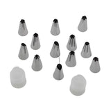 12 Pcs Stainless Steel Icing Nozzle Tips | - Bakeyy.com - India - 12 Pcs Stainless Steel Icing Nozzle Tips | - Default Title