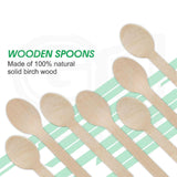 140mm Disposable Wooden Spoon | Pack of 100 | Bio-Degradable - Bakeyy.com - India - 140mm Disposable Wooden Spoon | Pack of 100 | Bio-Degradable - Default Title