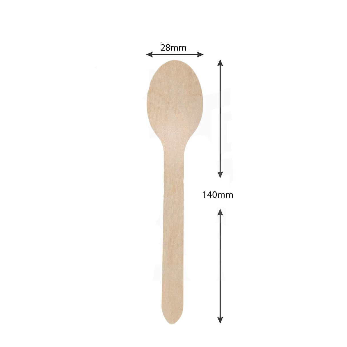 140mm Disposable Wooden Spoon | Pack of 100 | Bio-Degradable - Bakeyy.com - India - 140mm Disposable Wooden Spoon | Pack of 100 | Bio-Degradable - Default Title