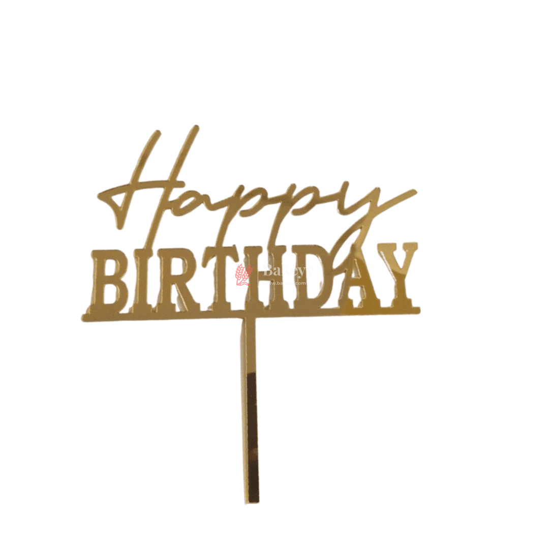 6" Happy Birthday Cake Toppers - Bakeyy.com - India - 6" Happy Birthday Cake Toppers - Default Title