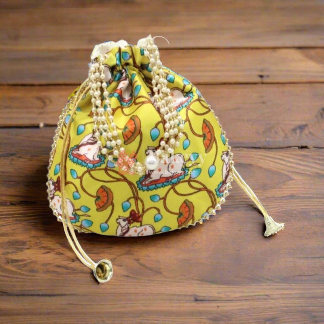 20x20 CM Fancy Potli Bag Return Gifts For Ladies MultiColour - Bakeyy.com - India - 20x20 CM Fancy Potli Bag Return Gifts For Ladies MultiColour - Default Title