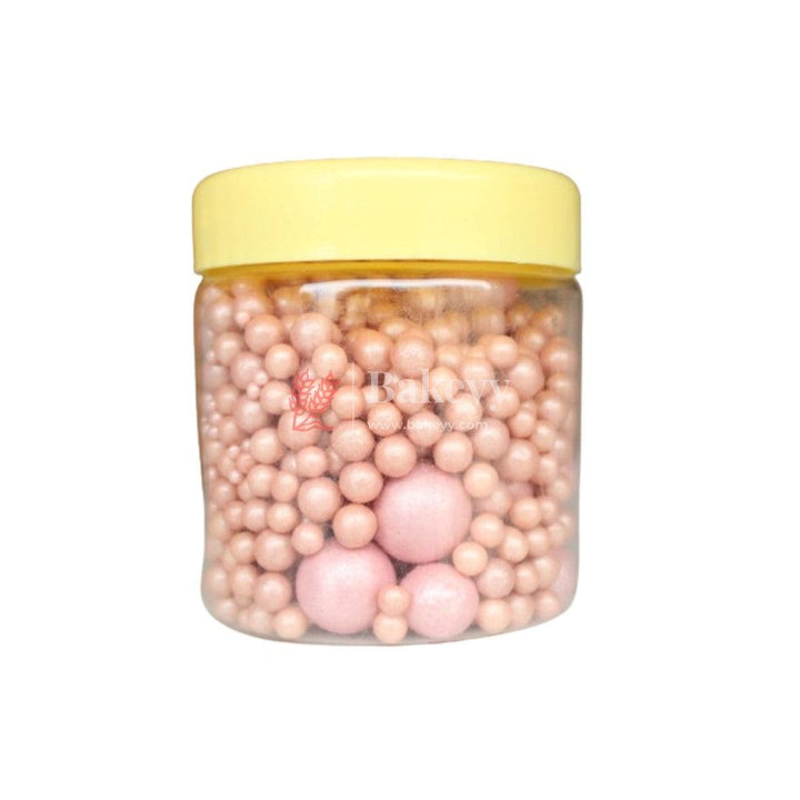 Peach Color Mixed Size Sprinklers | 100g - Bakeyy.com