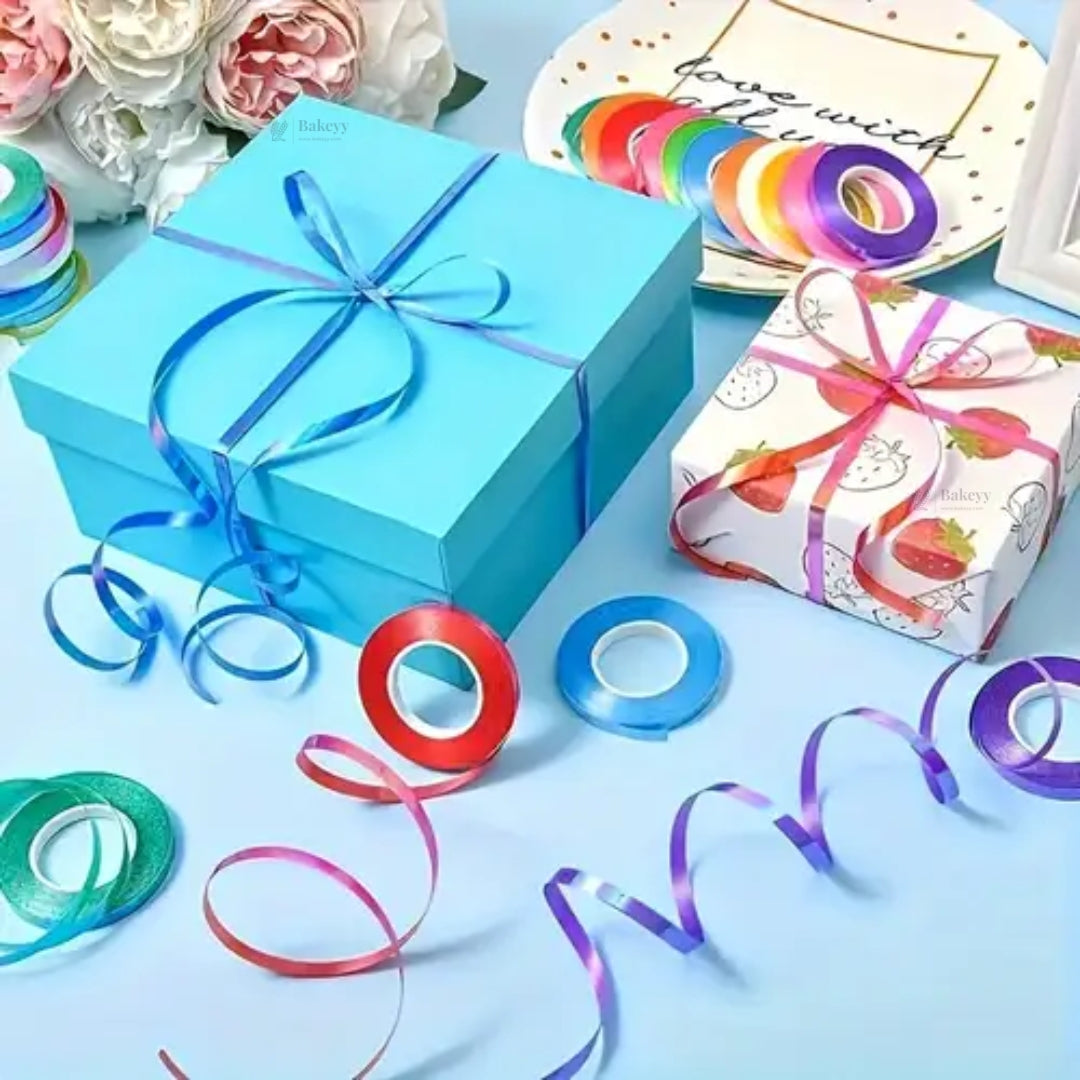 1/4 Inch Satin Ribbon Roll | Premium Decorative Gift Wrapping Ribbon for Packaging | 6.5 Meter Length Per Roll | Pack of 20