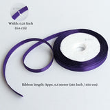 1/4 Inch Satin Ribbon Roll | Premium Decorative Gift Wrapping Ribbon for Packaging | 6.5 Meter Length Per Roll | Pack of 20