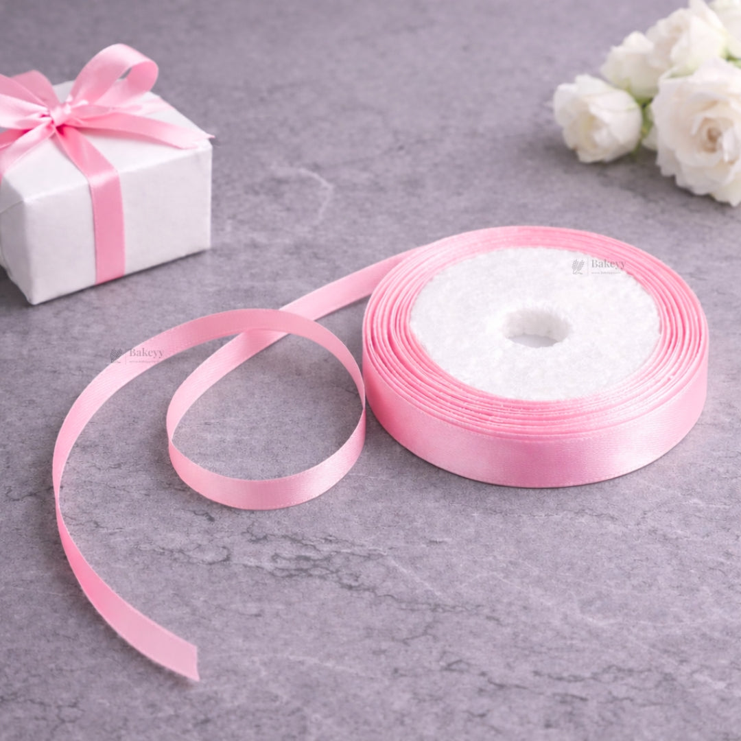1/4 Inch Satin Ribbon Roll | Premium Decorative Gift Wrapping Ribbon for Packaging | 6.5 Meter Length Per Roll | Pack of 20