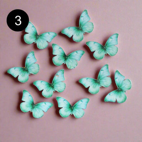 10 Pcs Butterfly Decoration Topper | 3D Butterfly Party Decorations - Bakeyy.com - India - 10 Pcs Butterfly Decoration Topper | 3D Butterfly Party Decorations - Design 3