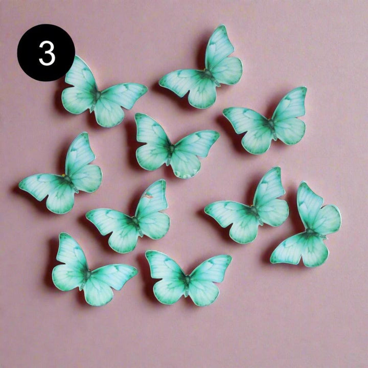 10 Pcs Butterfly Decoration Topper | 3D Butterfly Party Decorations - Bakeyy.com