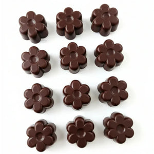15CavityDaisyFlowerDesignSiliconeChocolateMould - Bakeyy.com