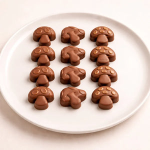 15CavityMushroomDesignSiliconeChocolateMould - Bakeyy.com