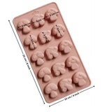 15 Cavity | Mushroom Design Silicone Chocolate Mould | Pack of 1 
