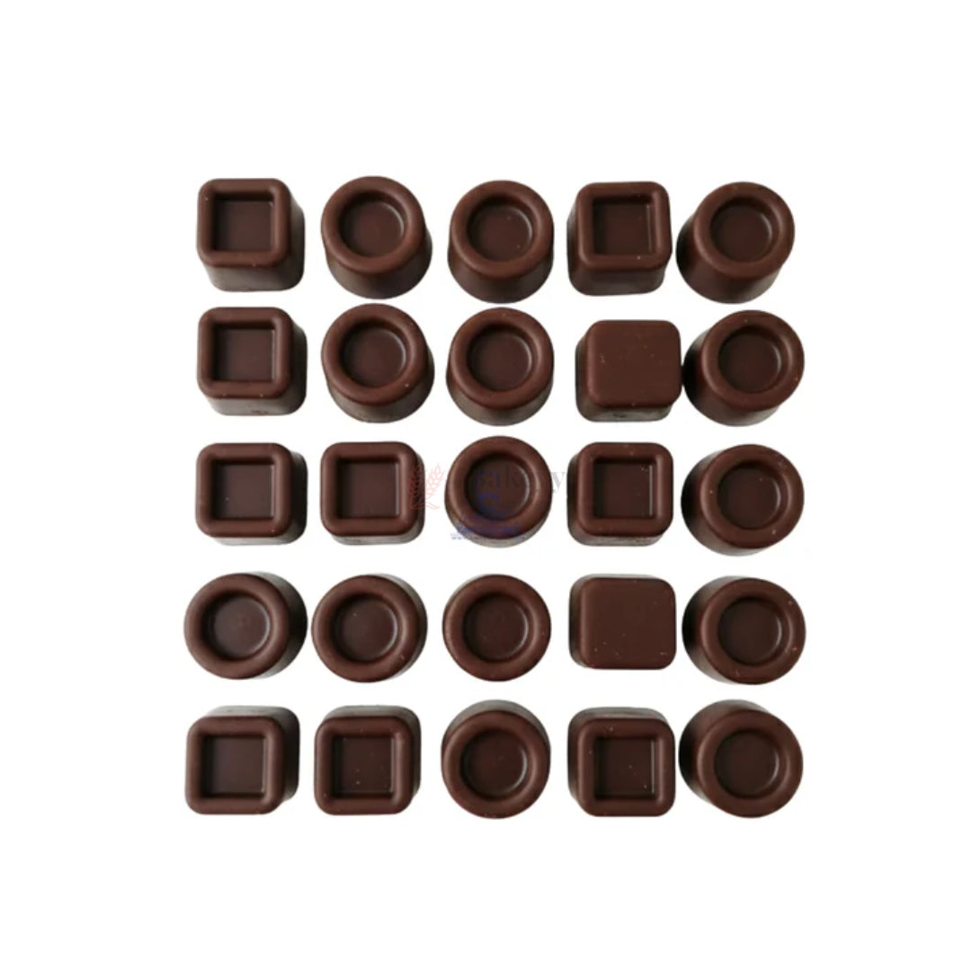 15 Cavity Square & Ring Silicone Chocolate Mould | Pack of 1