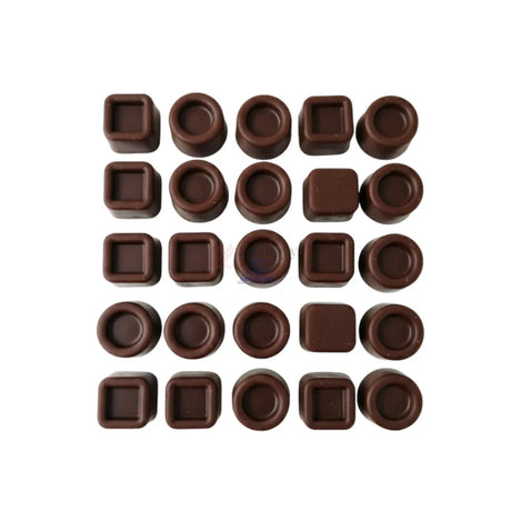 15 Cavity Square & Ring Silicone Chocolate Mould | Pack of 1