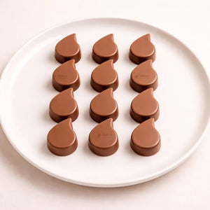 15CavityTeardropShapeSiliconeChocolateMould - Bakeyy.com