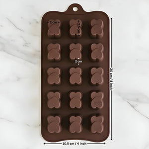 15CavityUpsideDownDoubleHeartDesignSiliconeChocolateMould_2 - Bakeyy.com
