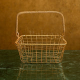 17x17x7.5 Cm Small Square Jala Metal Basket | 1 Piece - Bakeyy.com - India - 17x17x7.5 Cm Small Square Jala Metal Basket | 1 Piece - Default Title