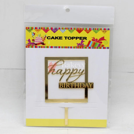 4" inch Happy Birthday Cake Topper - Bakeyy.com - India - 4" inch Happy Birthday Cake Topper - Default Title