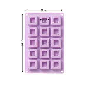 15_Cavity_Geometric_Square_Hollow_Chocolate_Silicone_Mould_for_Handmade_Chocolates_1 - Bakeyy.com