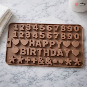 15 Cavity Happy Birthday Letters | Numbers & Symbols for Cake 