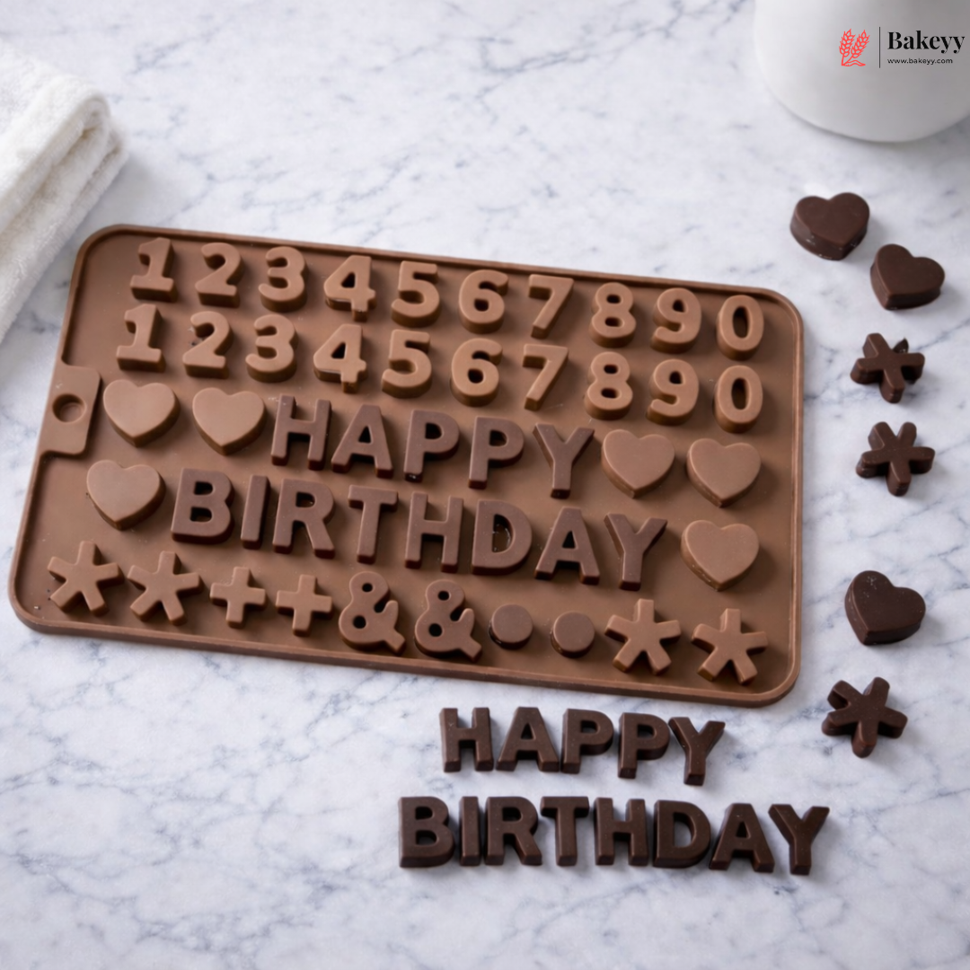 15 Cavity Happy Birthday Letters | Numbers & Symbols for Cake 2